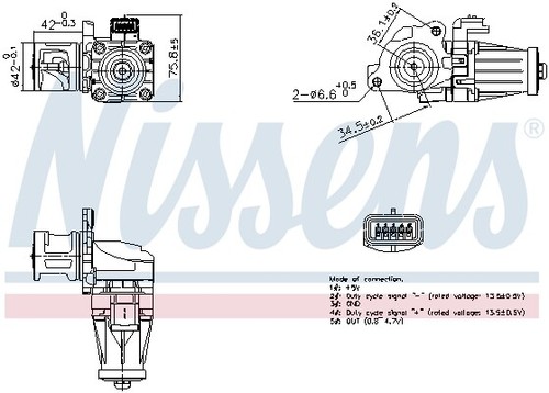 Nissens 98376 egr valve - nissens,