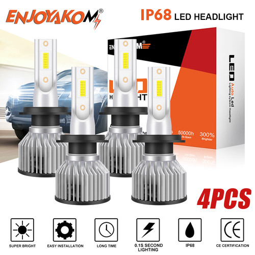 4pcs led headlight bulbs - h7,