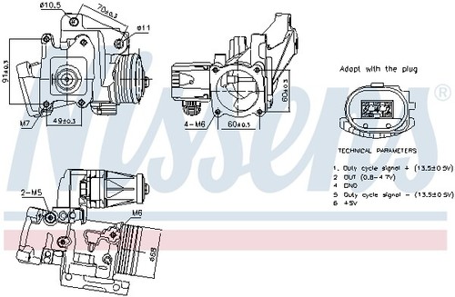 Nissens 98387 egr - nissens, for