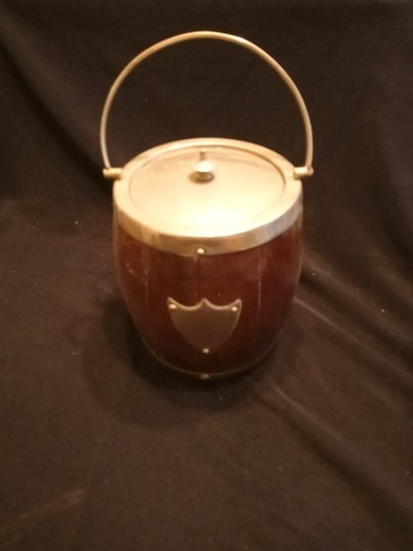 Vintage wooden ice bucket - vintage,